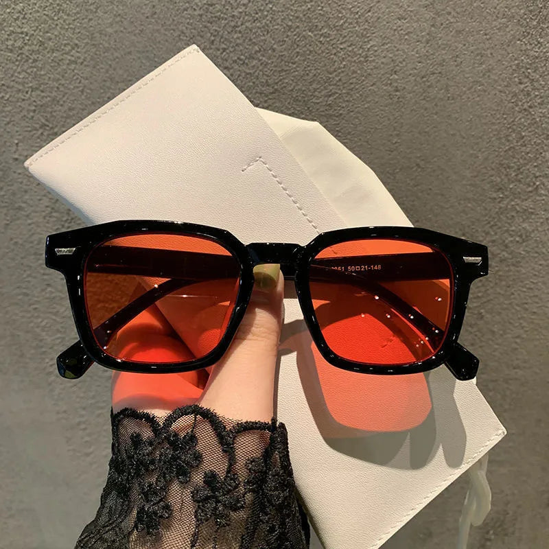 New Vintage Square Sunglasses Women Men Luxury Brand Small Round Sun Glasses Female Small Eyewear Oculos De Sol for Male Female
