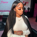 40 Inch 250 Density Straight Lace Front Wigs Human Hair 13x6 HD Lace 13x4 Transparent Frontal Wigs Pre Plucked For Black Women