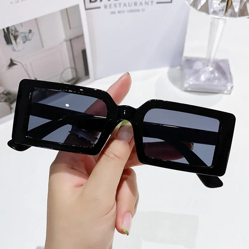 New Small Frame Rectangle Sunglasses Women's Fashion Jelly Color Sun Glasses Women Summer Travel Eyewear UV400 Oculos De Sol