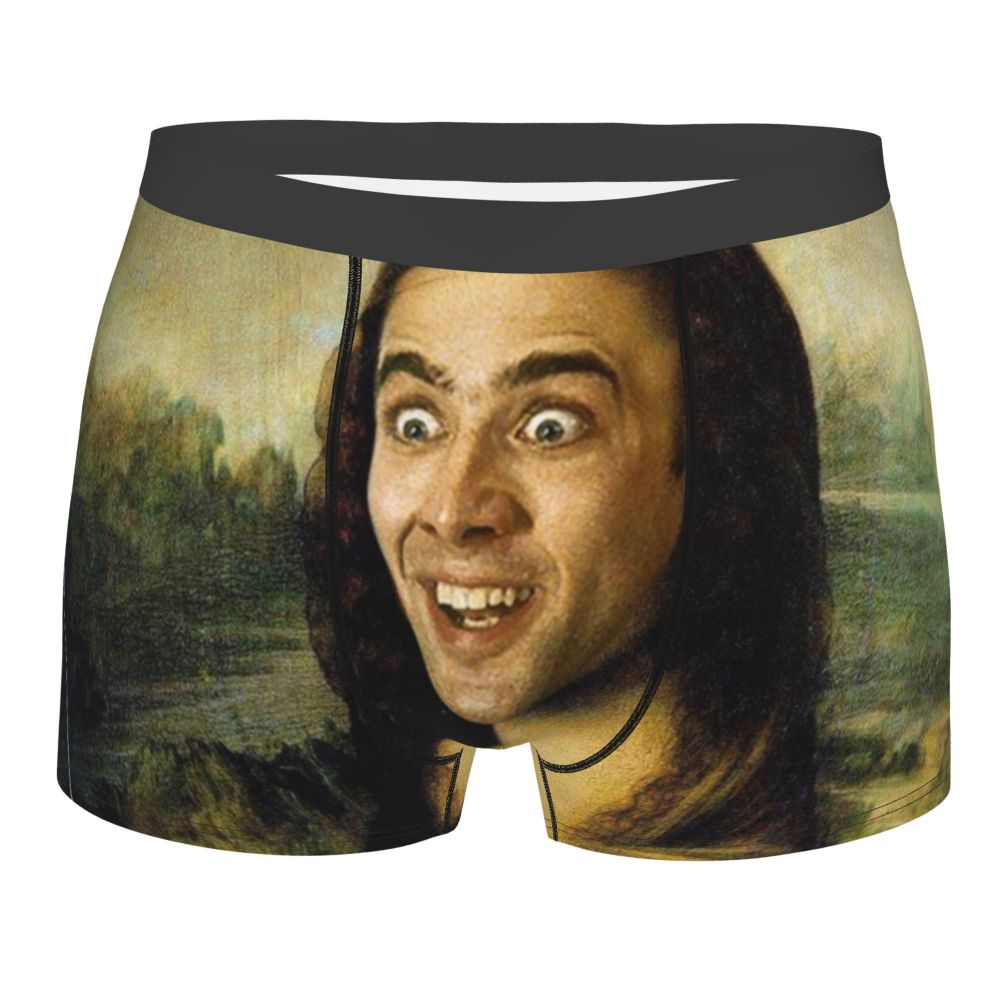 Custom Nicolas Cage Boxer Shorts For Homme 3D Printed Male Nic And His Girls Underwear Panties Briefs Breathbale Underpants