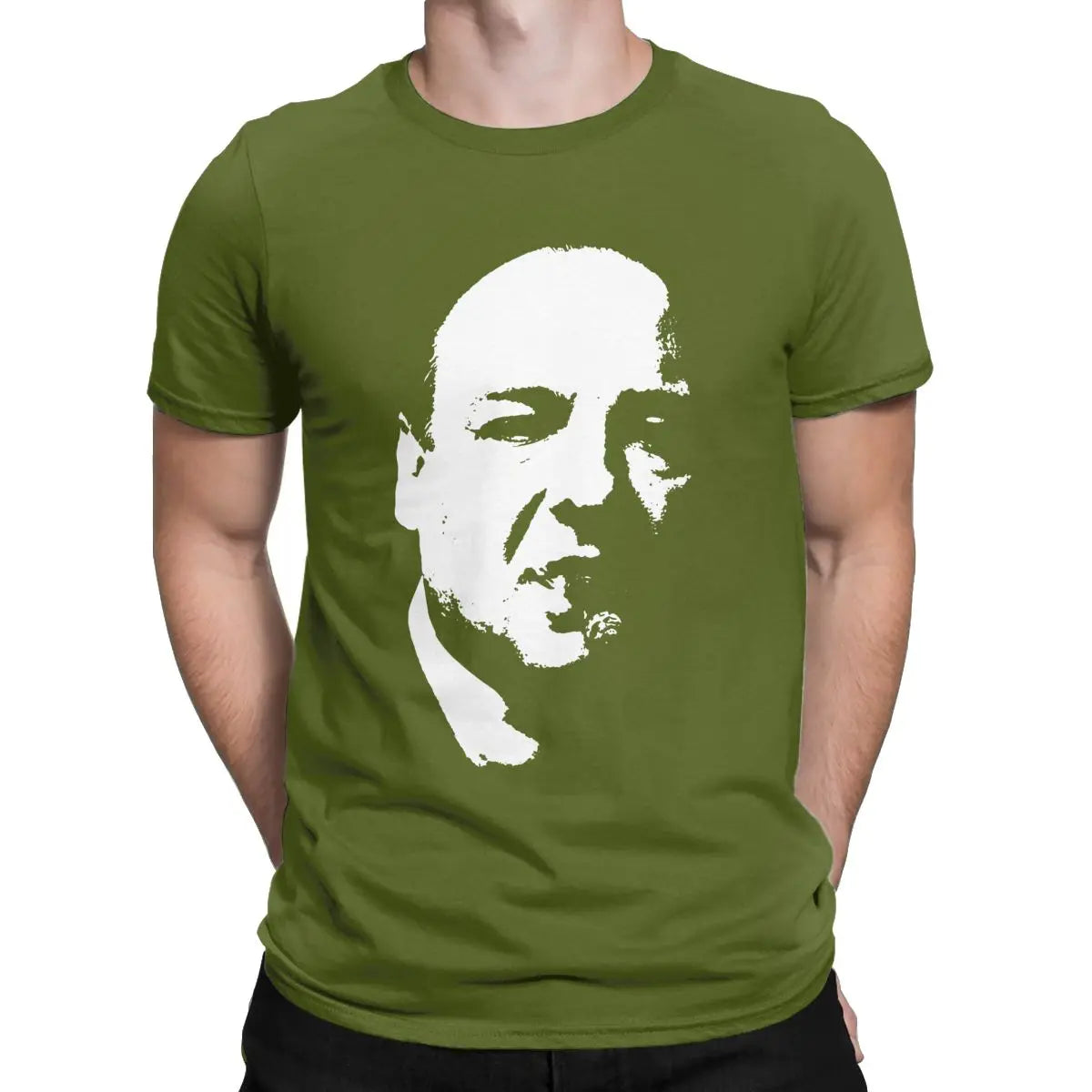 Tony Soprano The Sopranos T-Shirts for Men Funny 100% Cotton Tee Shirt Round Neck Short Sleeve T Shirt Birthday Gift Clothing