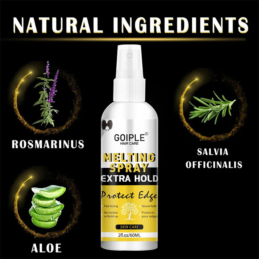 GOIPLE Waterproof Wig Glue Adhesive Extra Hold Melting Spray for Lace Front Hair Wax Stick Edge Control Gel Wig Installation Kit