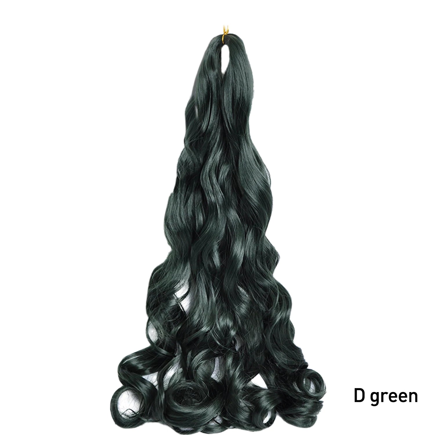 French Curly Crochet Braiding Hair Synthetic Loose Wave Ombre Braids Hair for Women Spiral Curls Pre Stretched Hair Extensions