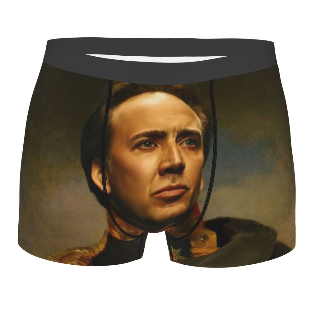 Custom Nicolas Cage Boxer Shorts For Homme 3D Printed Male Nic And His Girls Underwear Panties Briefs Breathbale Underpants
