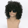 Men's Short Curly Hair Black  synthetic Wig Anime Role-Playing Wig Halloween Role-Playing Costume Wig