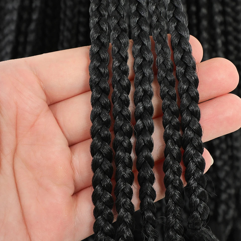 24 18 14 Inches French Curly Crochet Braids New Goddess Box Braids Bouncy French Curl Braid Hair Crochet Synthetic Braiding Hair