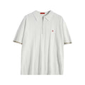 CHCH Men's Polo Shirt Summer Ribbed Knitted Breathable Cool Texture Polo Shirt