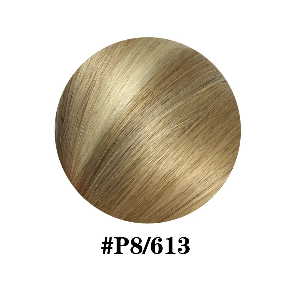 Straight Ponytail 100% Real Human Hair Drawstring Ponytail Clip In Hair Extensions Brazilian Virgin Natural Black Clips Ponytail