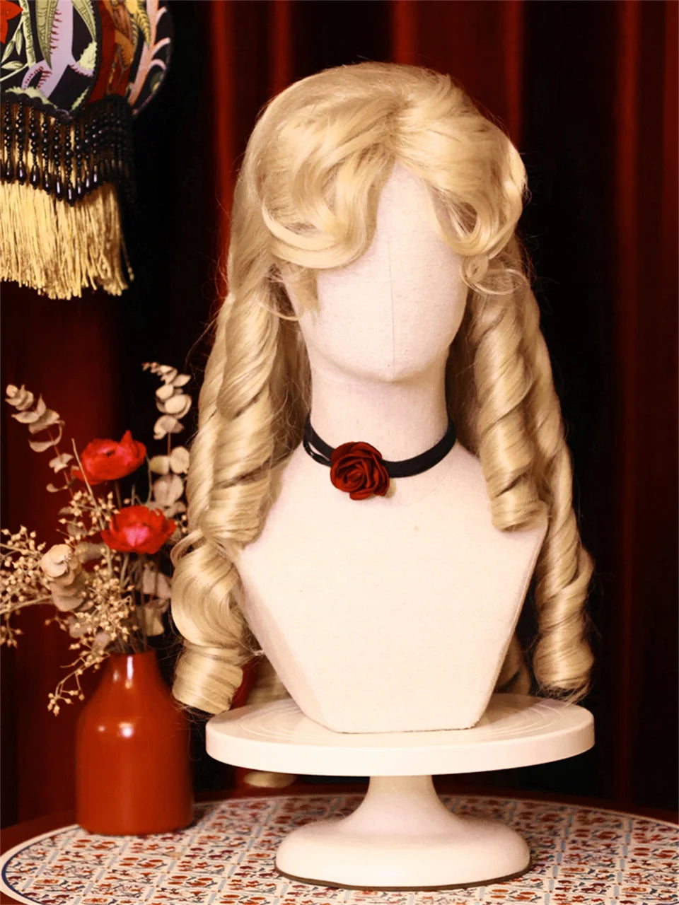 LM Golden Wig Synthetic Ombre Long Straight/Body Wave Middle Part Heat Resistant Natural Hair Wigs For Women Cosplay
