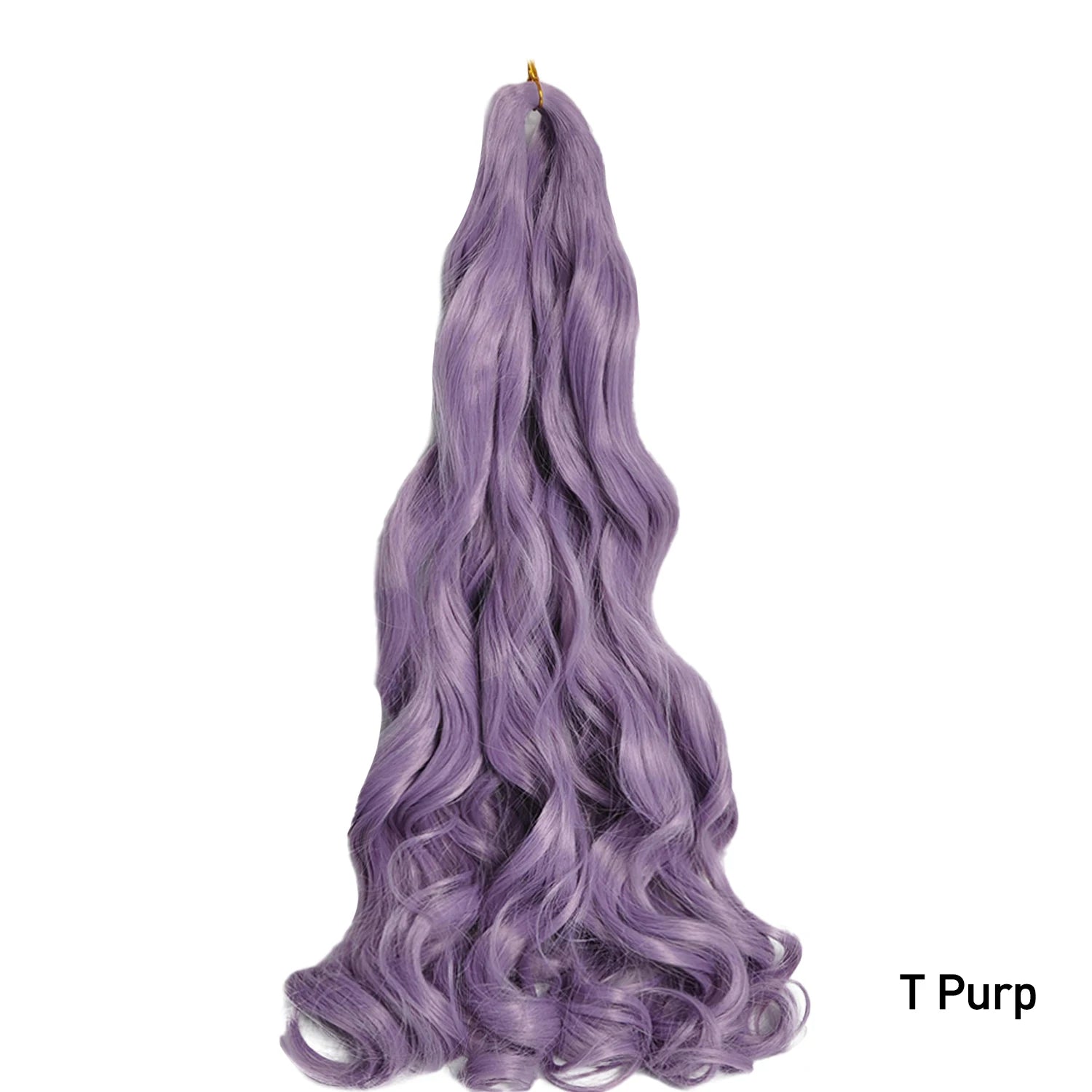 French Curly Crochet Braiding Hair Synthetic Loose Wave Ombre Braids Hair for Women Spiral Curls Pre Stretched Hair Extensions