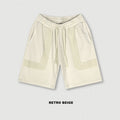 ZODF New 2024 Summer Men Washed Cotton Shorts Unisex Casual Loose 350gsm Comfortable Short Pants Brand Bottoms HY0792