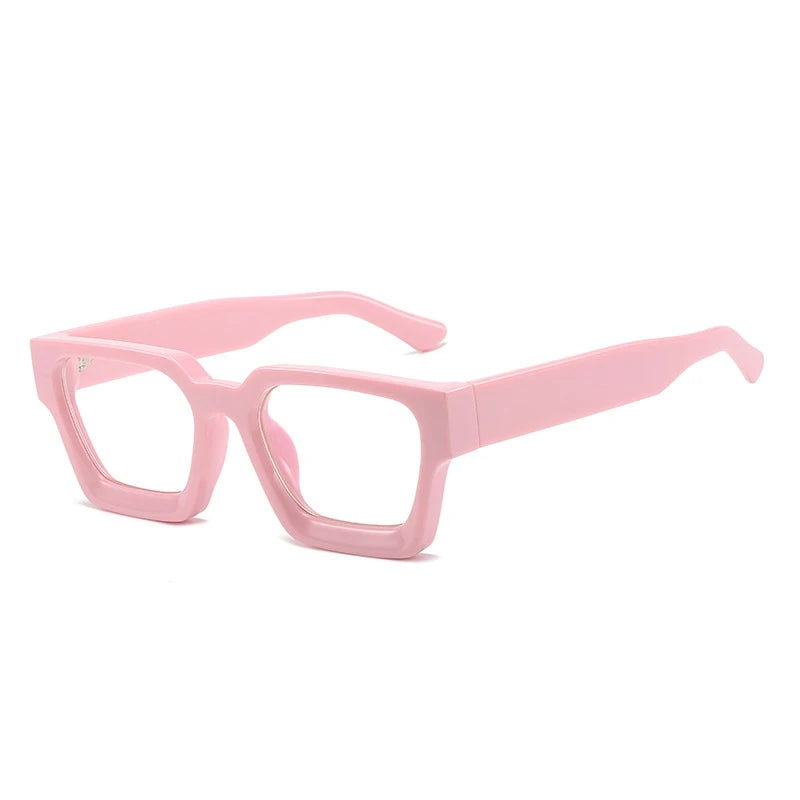 SHAUNA Retro Women Anti Blue Light Glasses Frame Fashion Men Square Optical Eyewear