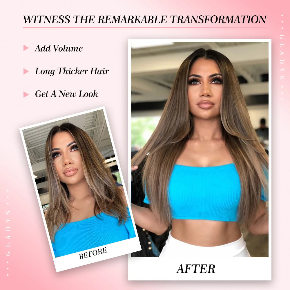 24-32 Inch Bio Protein Straight Hair Bundles Synthetic High Temperature 150g 200g Ombre Brown M888 Orange Soft Hair Weaving
