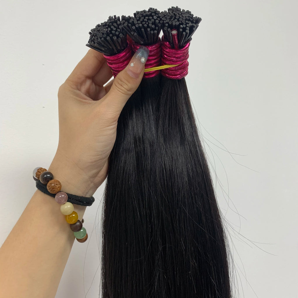 Straight ITIP Human Hair Extension 12A 100% Real Human Hair Extensions 0.8g/pc Capsule Keratin Human Fusion Hair Extension