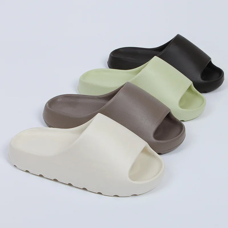 Coconut Slippers Feel like Stepping on Clouds Thick-soled Sandals Summer New Non-slip Wearing Sandals（Shoebox not included）