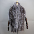 Hot Sale Genuine Fox Fur Shawl For Women Real Natural Fox Fur Female Capes And Wraps For Wedding Bride Winter Warm Outwear Scarf