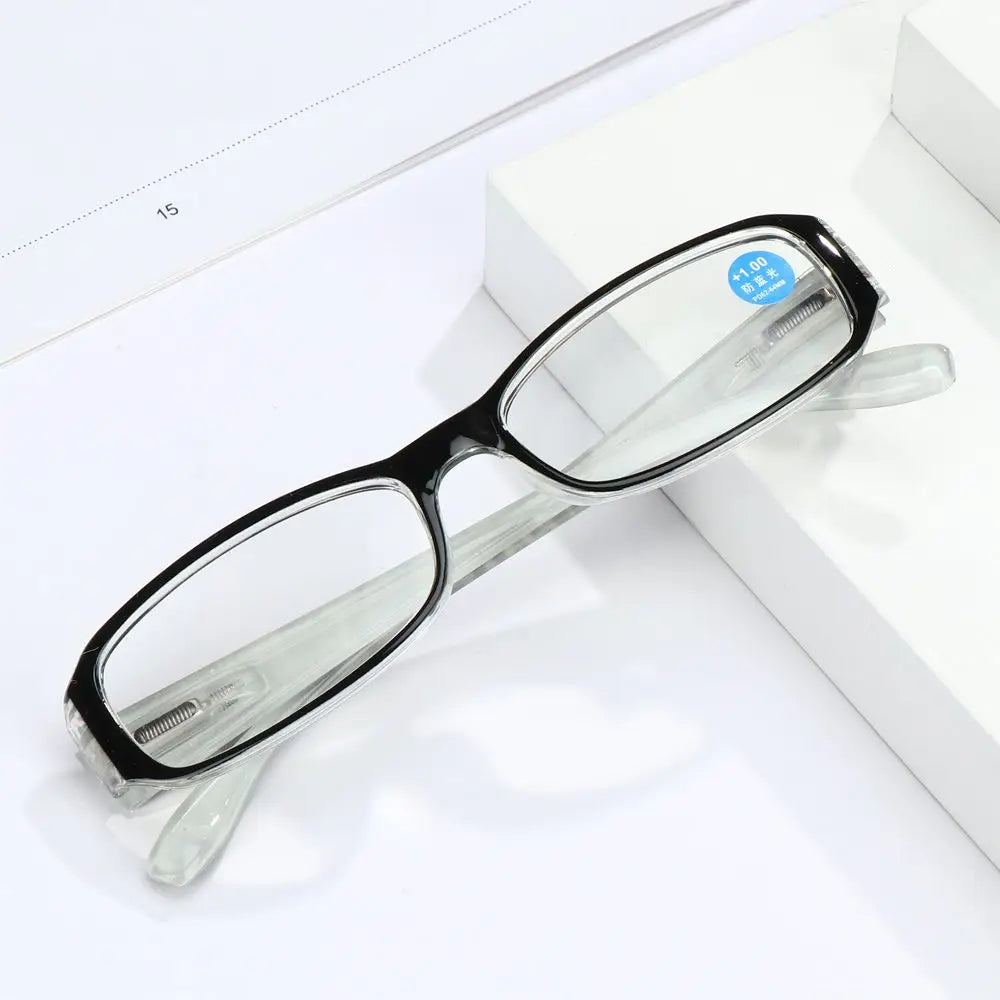 Fashion Anti-Blue Light Reading Glasses for Women Ultra-Light Eye Protection Flowers Comfortable Eyeglasses Diopter +100~+400
