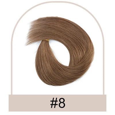 Clip In One Piece Human Hair Extensions 100% Straight Brazilian Human Remy Hair Natural Color Light Blond Ombre Dark Brown 613#