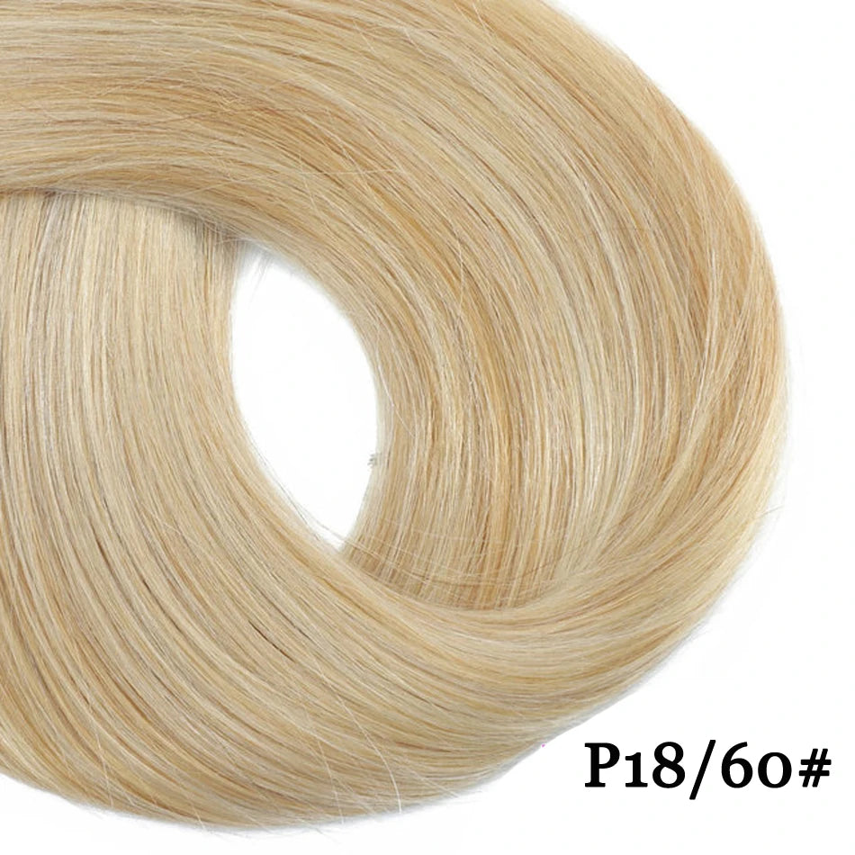 3/4 Human Hair Half Wig Machine Made Straight Long Hair 14-28inch Brazilian Remy Hair Half Head Wigs For Women Cover White Hair