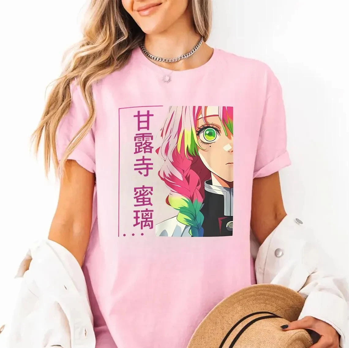 Anime Lover Demon Slayer Mitsuri Kanroji Love Pillar Unisex Tee, Anime Shirt, Gift Idea for Fans