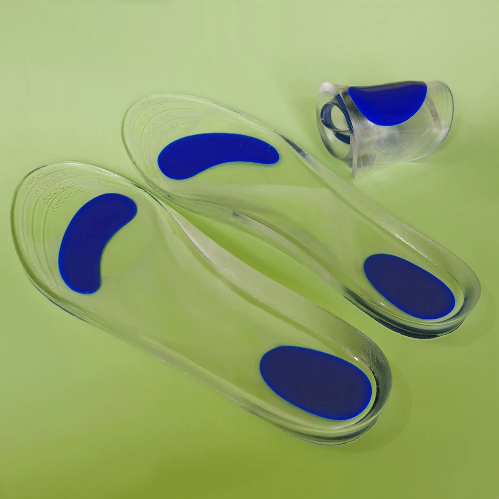 Silicone Gel Orthopedic Insoles for Shoes Man Woman Flat Feet Arch Support Orthotic Insoles Plantar Fasciitis Relief Foot Pads