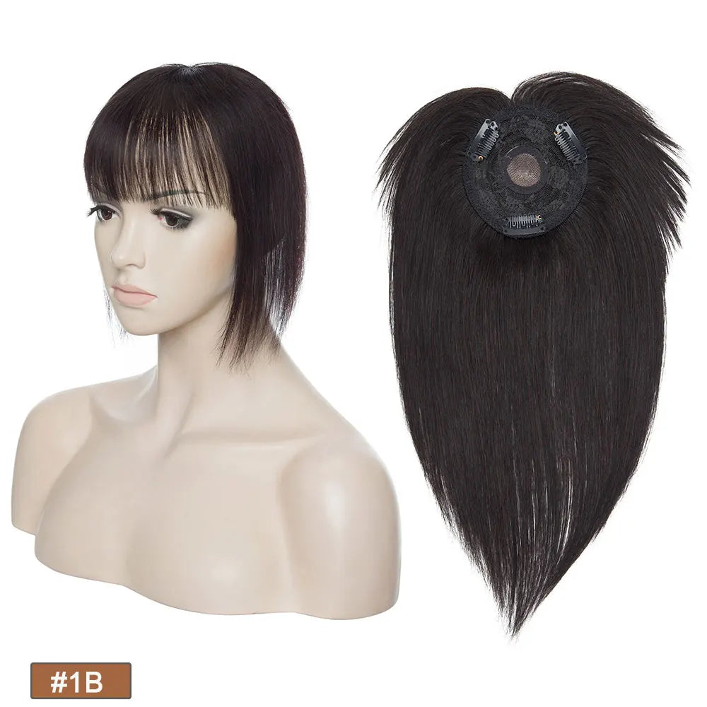 Rich Choices Women Topper 8.5x8.5cm Hair Toppers Natural Hair Clip In Wigs 100% Human Hair For Women Hairpiece