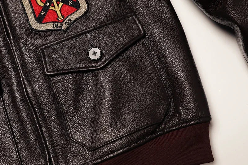 Military Clothing G1 Flight Jacket Thickening Quilted100% Cowhide Leather Jackets Men Coat Winter Overcoat M212 Dropshipping