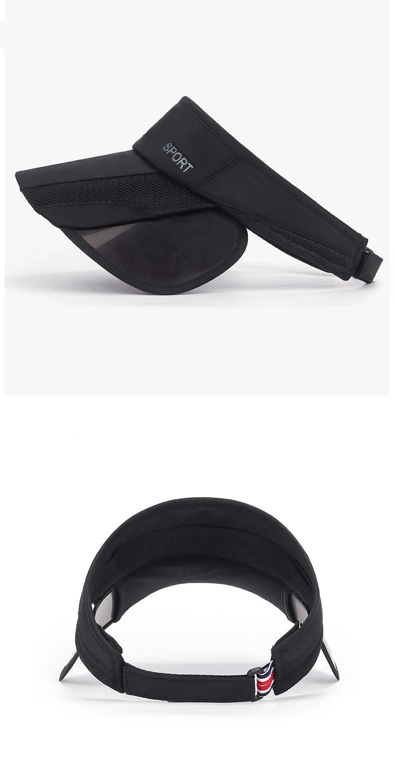 New Summer Outdoor Sport Casual Sports Empty Cap Men's Fishing Widened Pull-Out Brim Sunshade Sun Protection Hat Women