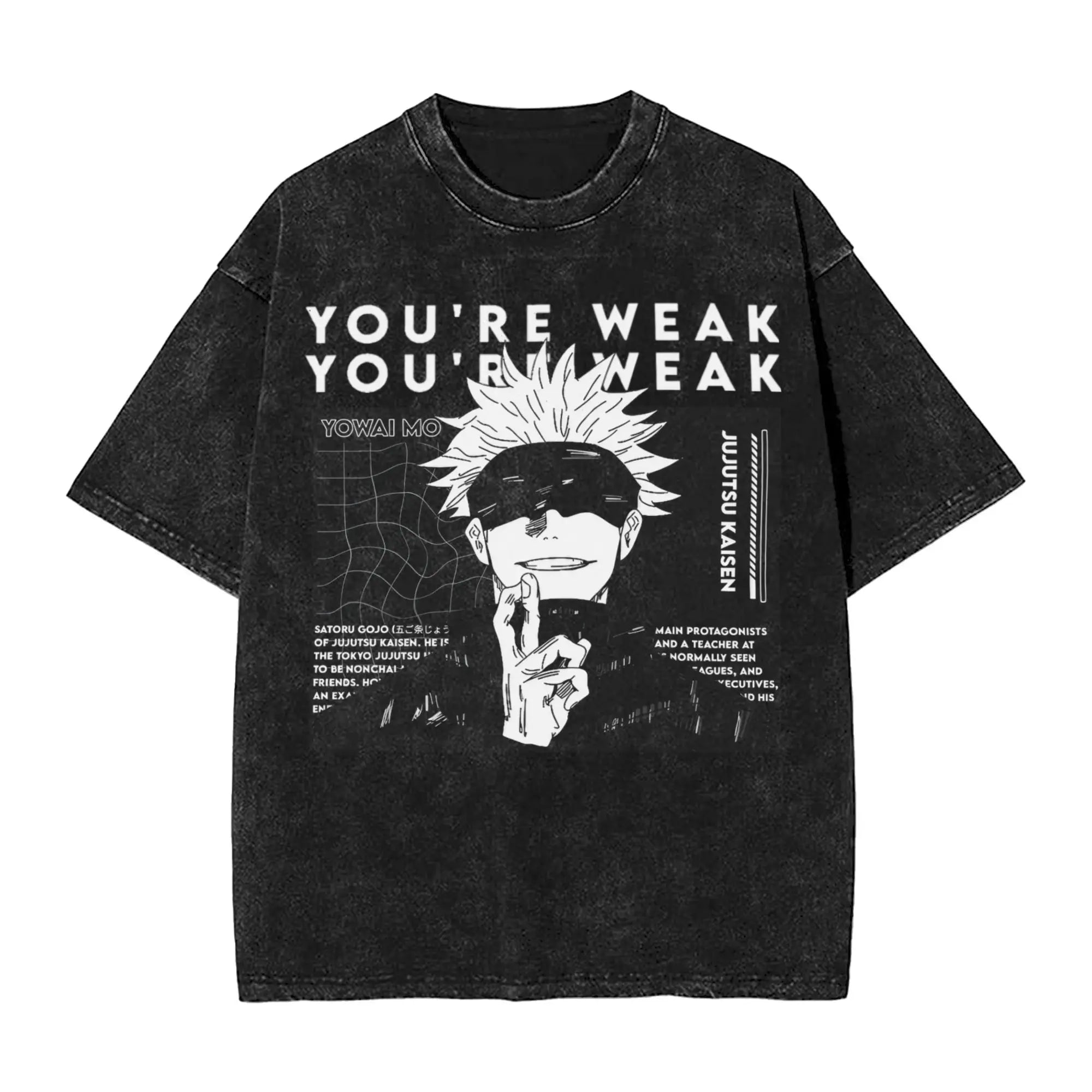 Suguru Geto anime girl dinner  Merch Washed T Shirt Men Women Streetwear Hip Hop T-Shirt Printed  Tee Shirt Cotton