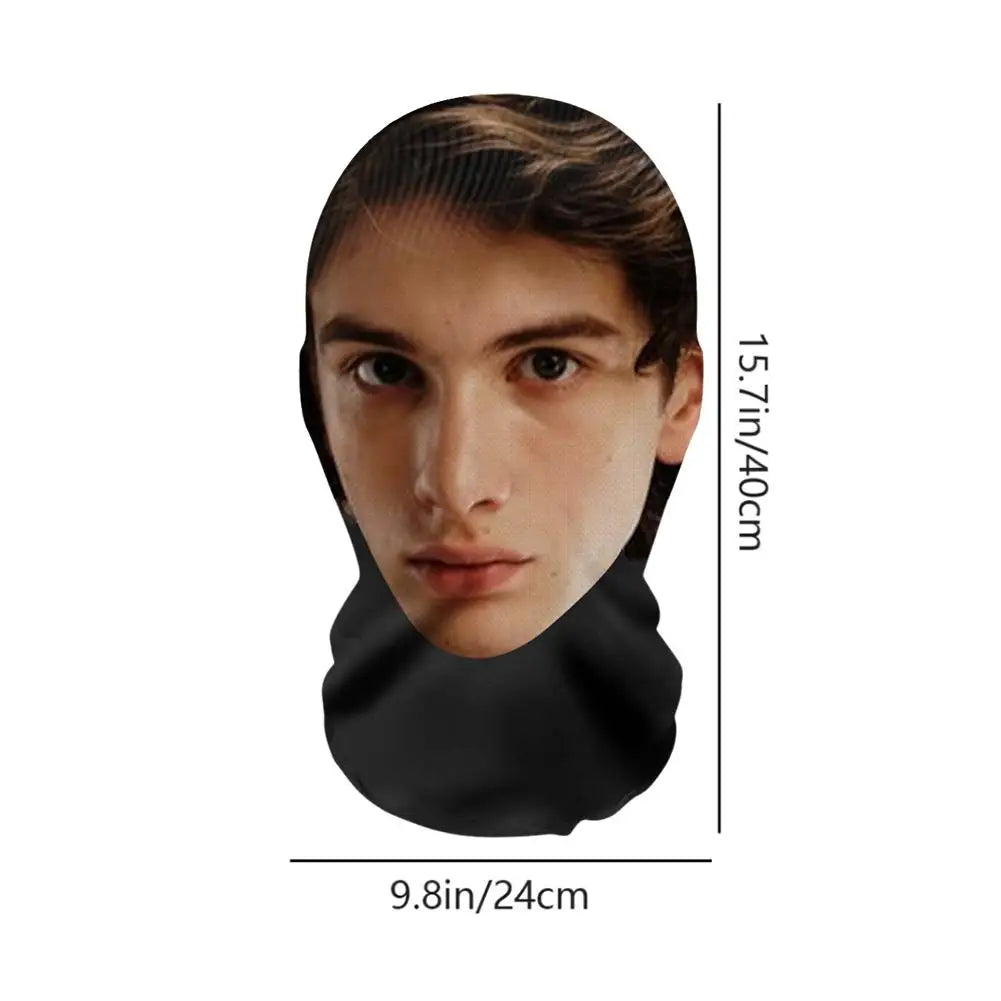 Funny 3D Printed Cosplay Face Mask Elastic Mesh Full Face Realistic Mask For Men Role Play Headdress Balaclava