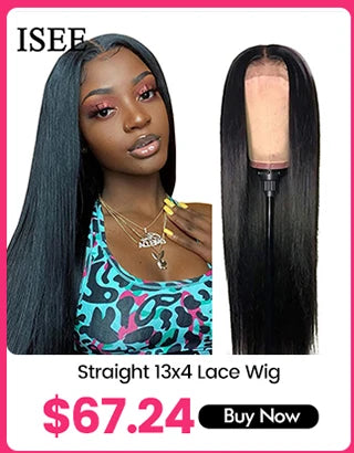 ISEE Hair Wig Colored Lace Front Wigs Malaysian Straight Chocolate Brown Human Hair Reddish Brown Lace Closure Wigs 99j Burgundy