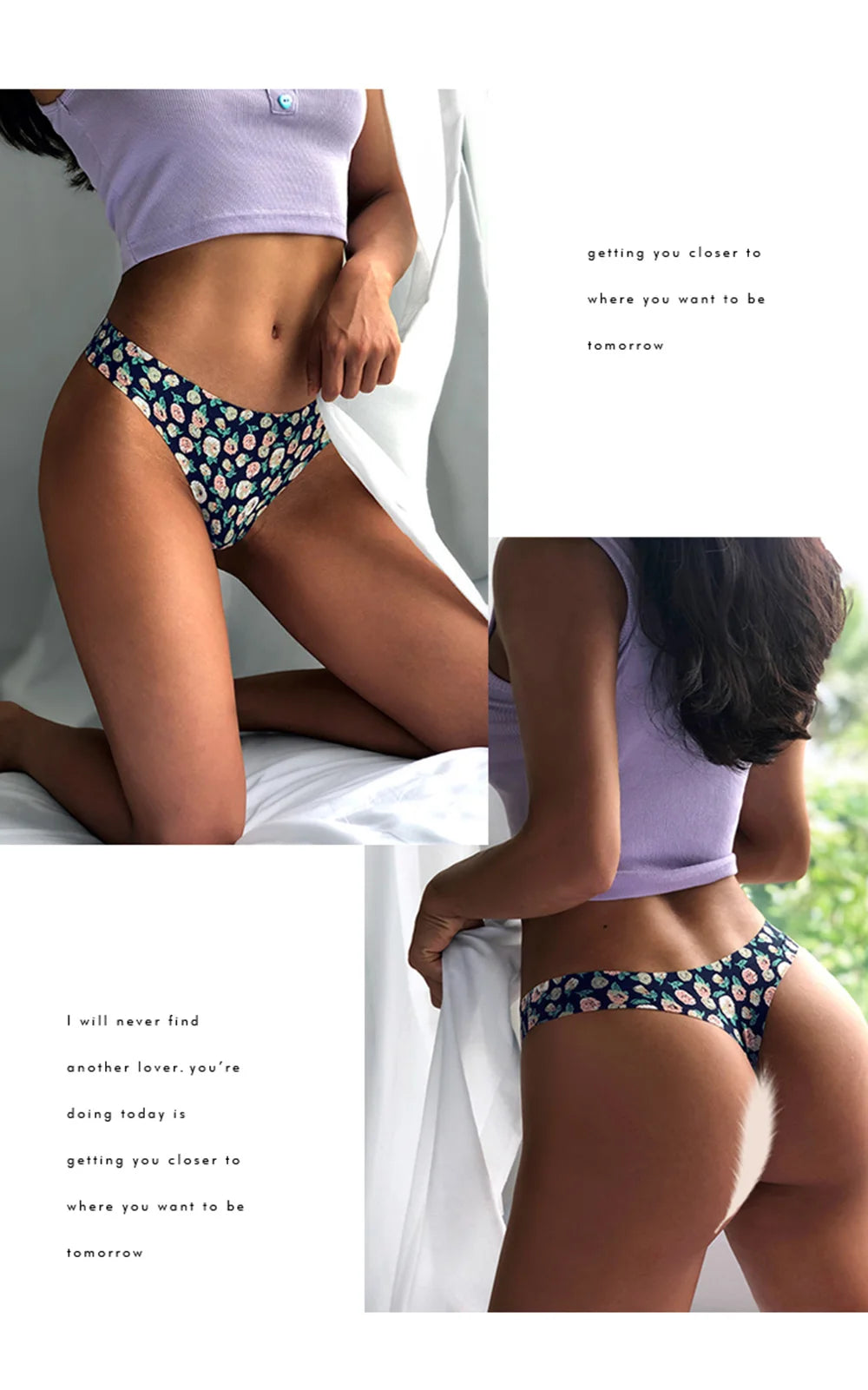 Poblador Sexy Women's Panties Seamless Underwear Comfortable Print G-string Thongs Intimate Female Lingerie Ladies Pantys Tanga