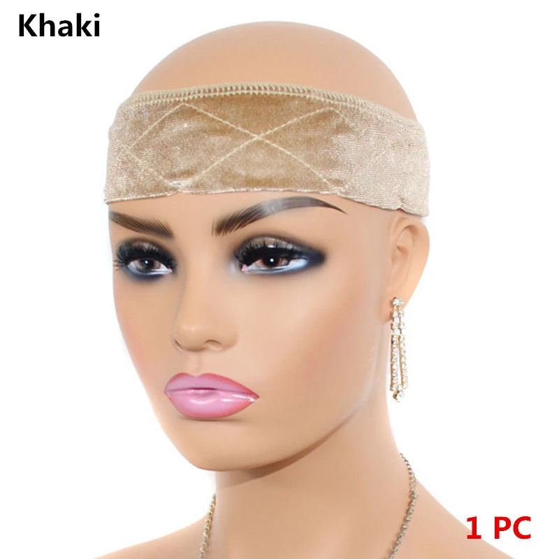 No-Slip Velvet Wig Grip Band for Lace Front Women's Stylish Hair Accessory Comfortable Headbands to Secure Your Wig