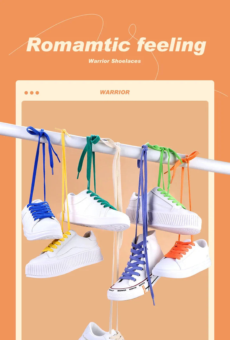 1 Pair Flat Shoelaces for Sneakers Classic Canvas Sports Shoe Laces Women Men Shoelace Solid Double Cotton Shoestrings for AF1
