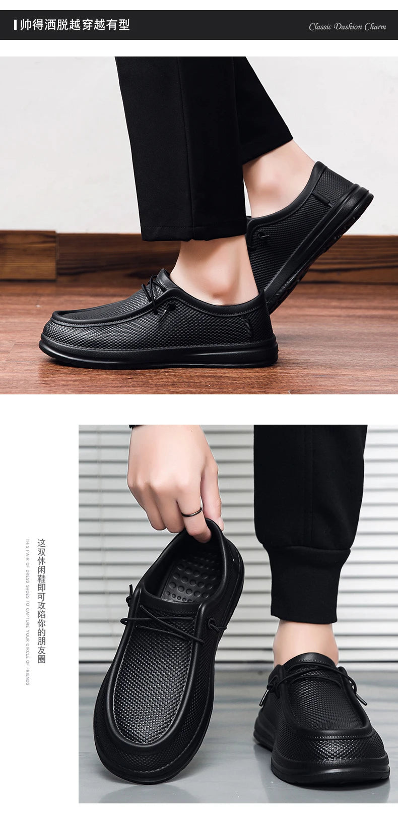 Hotel Chef Shoes Four Season soft sole Anti-skid Oil-proof Men Plus Size Kitchen work shoes Garden Shoes Labor Shoe Fishing Shoe