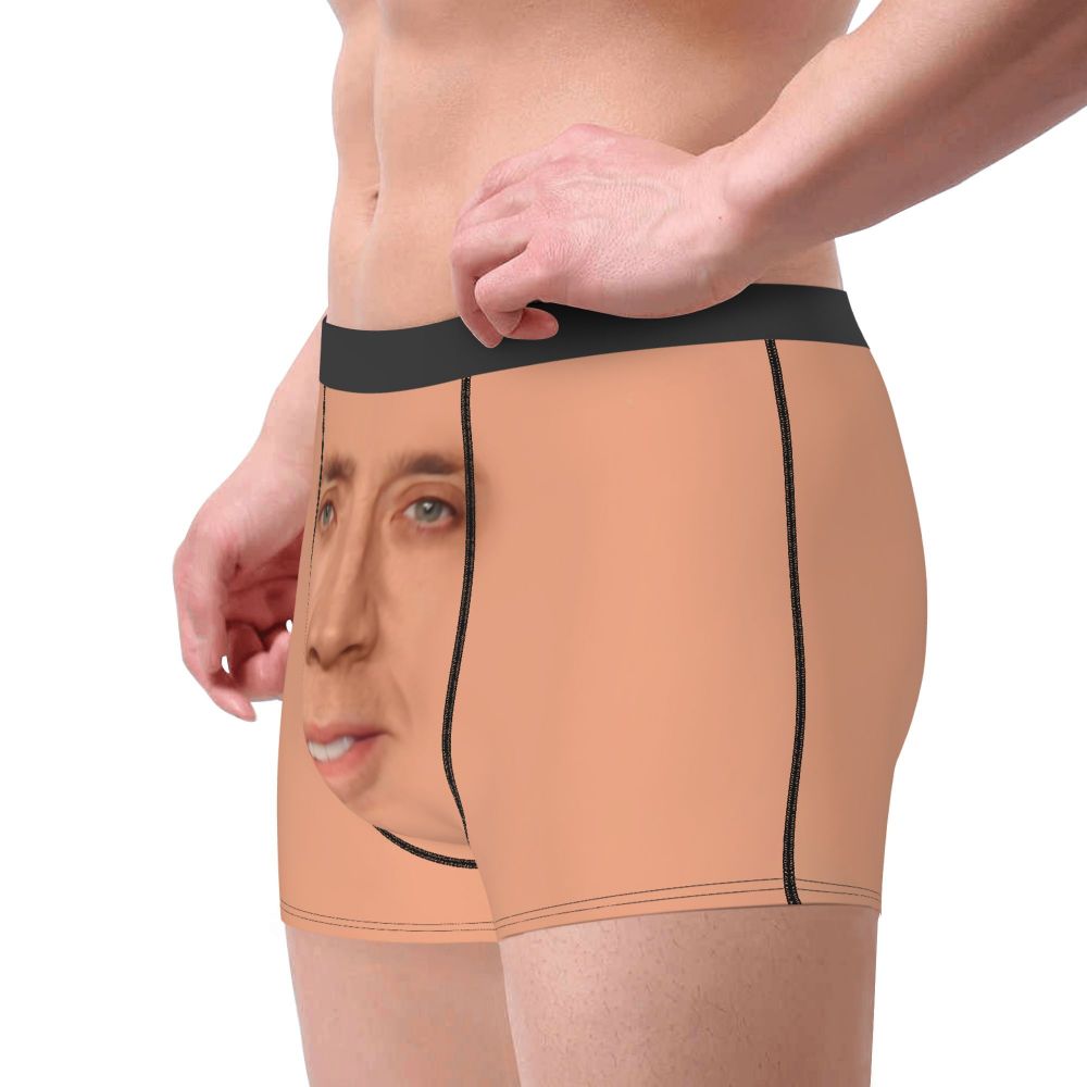 Custom Nicolas Cage Boxer Shorts For Homme 3D Printed Male Nic And His Girls Underwear Panties Briefs Breathbale Underpants