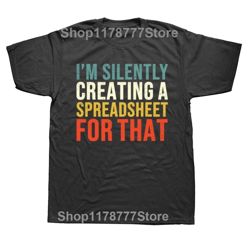 Freak in The Sheets 100% Cotton Men and Women Soft Fashion T-Shirt Excel Spreadsheets Wfh Work From Home Accounting T Shirt