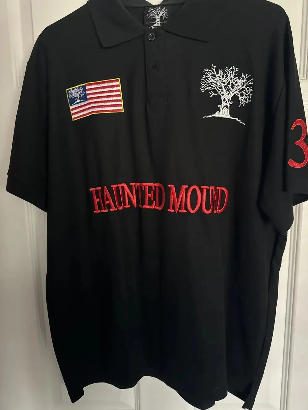 America Retro Flag Polo Shirt Streetwear Men Women Hip Hop Tear Patchwork Short Sleeve Shirt Y2k Cotton Top Baseball Clothing