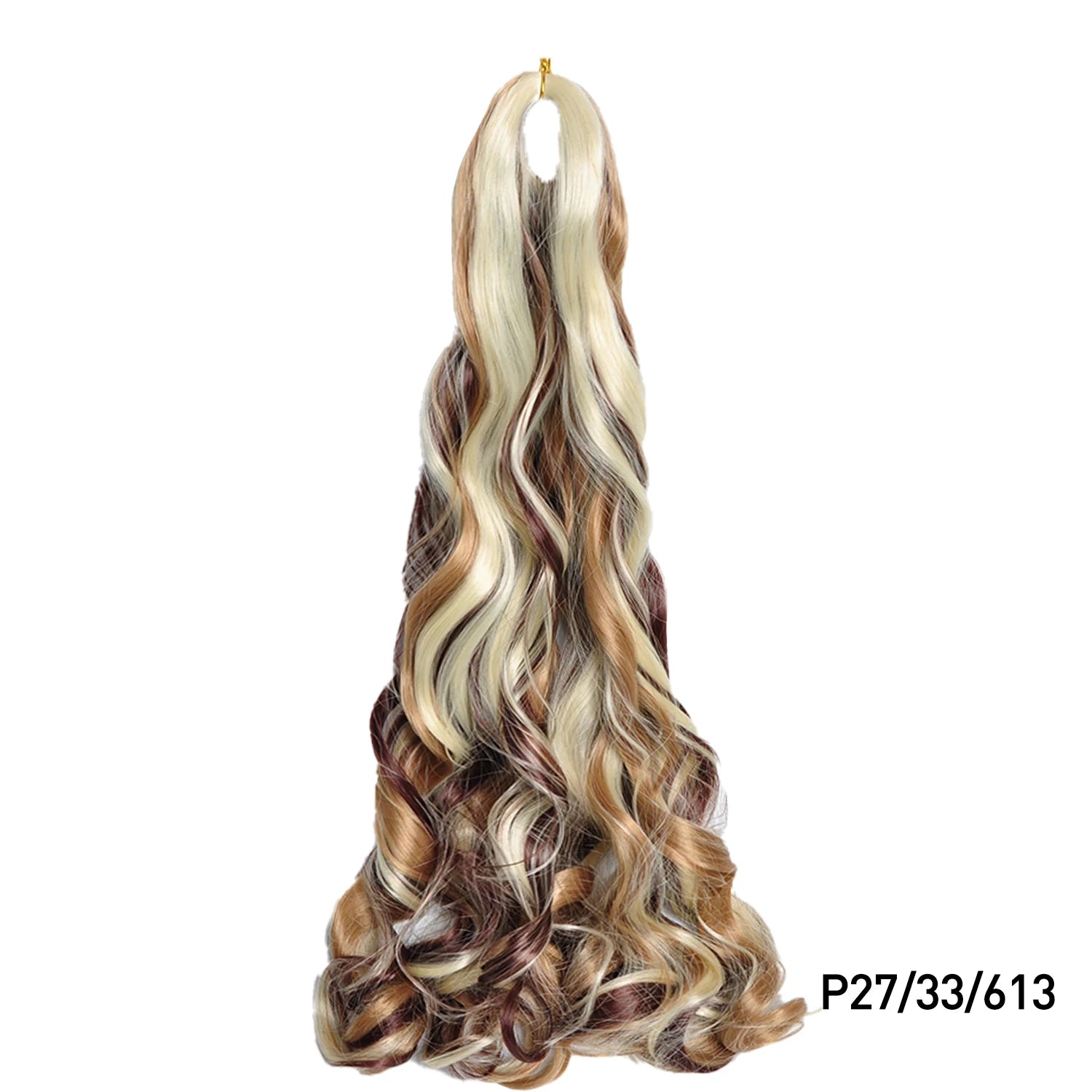 French Curls Braiding Hair Extensions 24Inch Synthetic Curl Hair Loose Wave Spiral Curl Crochet Hair Braids For Black Women