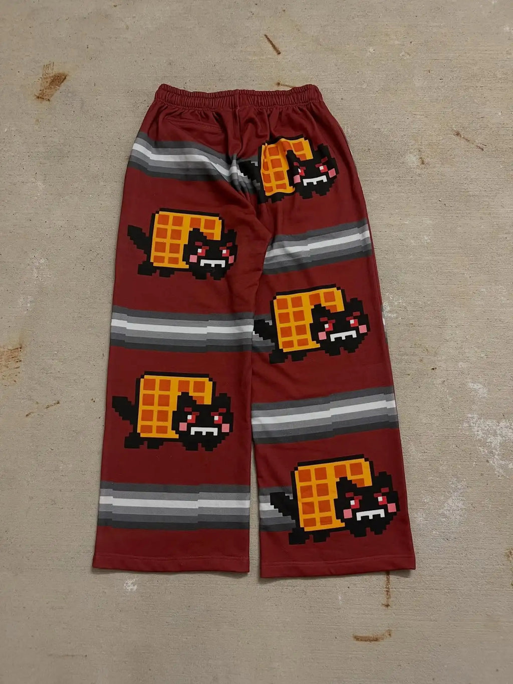 Nyan Cat Sweatpants Y2k Pants Baggy Men Elastic Waist American Streetwear Hip Hop Vintage Joggings Casual Pants Men Clothing
