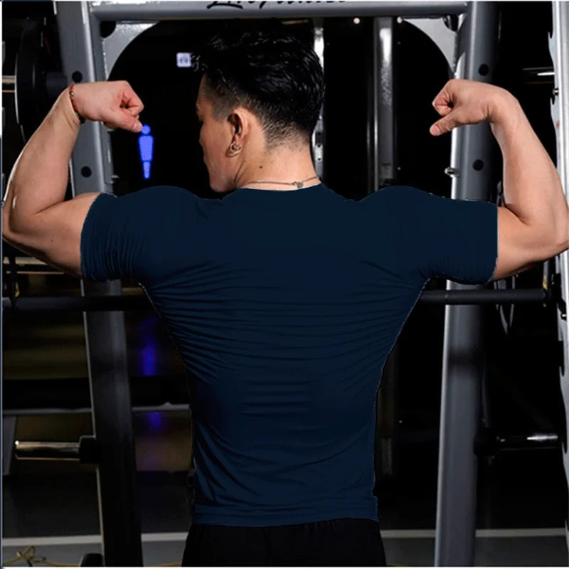 Summer Short Sleeve t Shirt For Men Oversized t-Shirt Fashion White t Shirts Quick Dry Compression Football Shirt Soccer Jersey