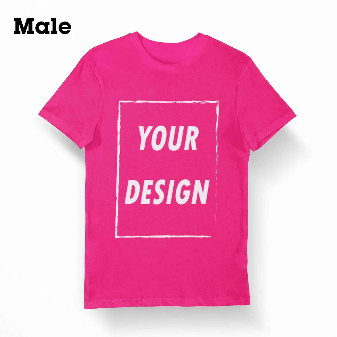 Free Shipping From US Customizable Male Female Short Sleeve