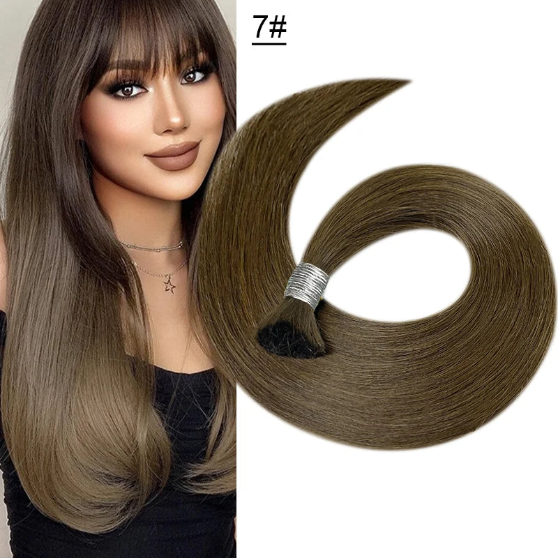 613 Striaght Human Hair No Weft 100% Virgin Bundles Highlight Original Bulk Extensions Russian Natural Unprocessed Blonde hair