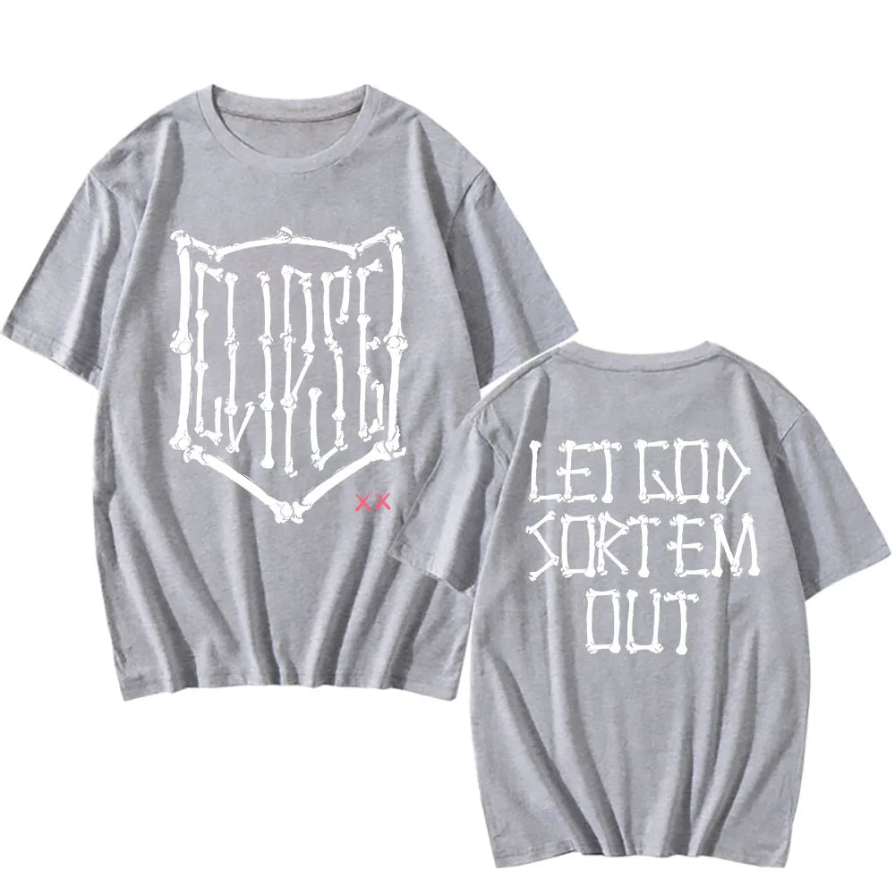 Let God Sort Em Out T-shirt Clipse Hip Hop Group Printing Tshirts Fashion Unisex Streetwear Summer Short Sleeve Men T Shirt Male
