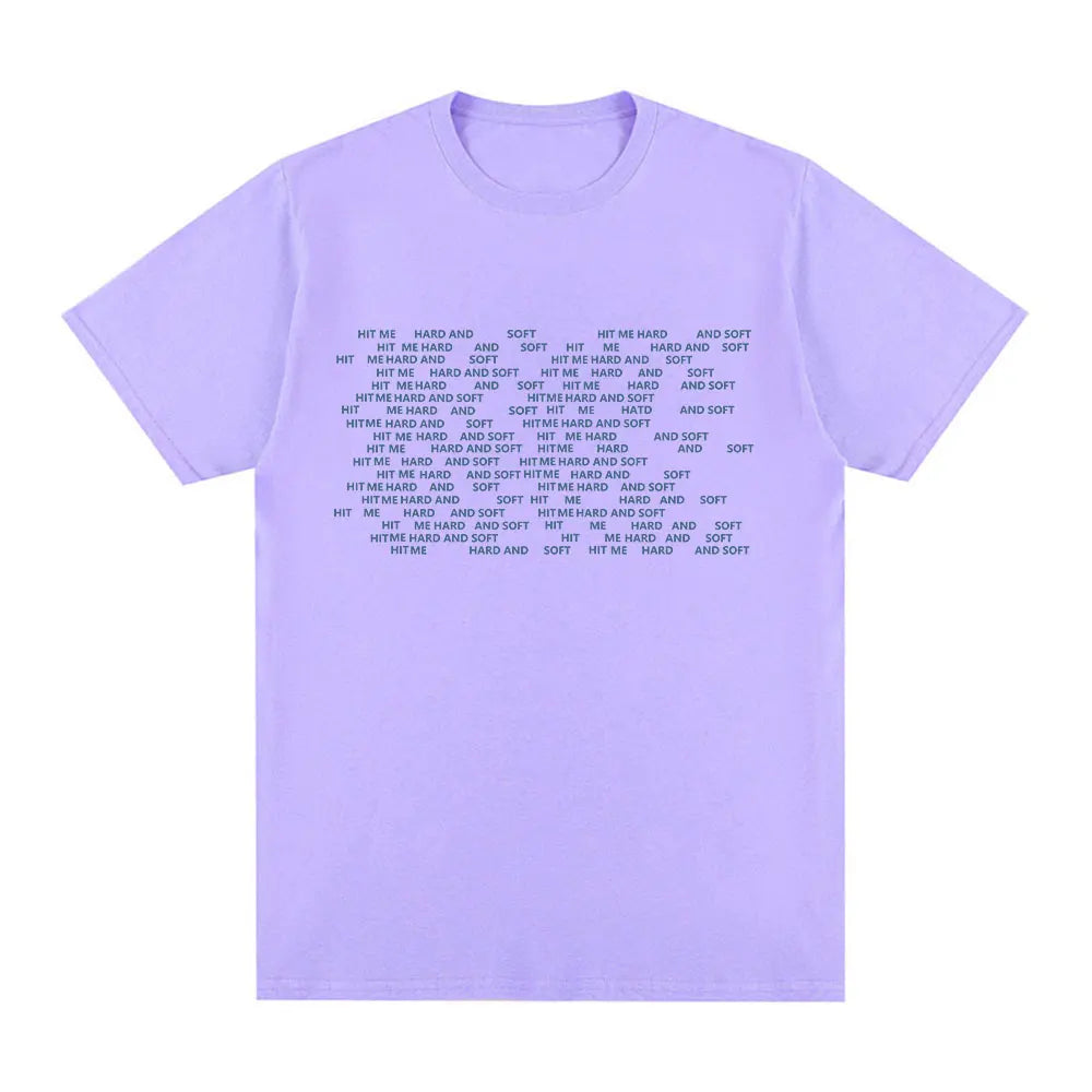 Hit Me Hard and Soft 2024 Tour T Shirt Men Women Fashion Hip Hop T Shirts 100% Cotton Loose Short Sleeve T-shirts Fans Gift Tops