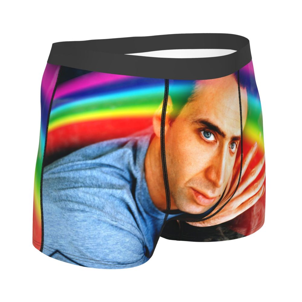 Custom Nicolas Cage Boxer Shorts For Homme 3D Printed Male Nic And His Girls Underwear Panties Briefs Breathbale Underpants