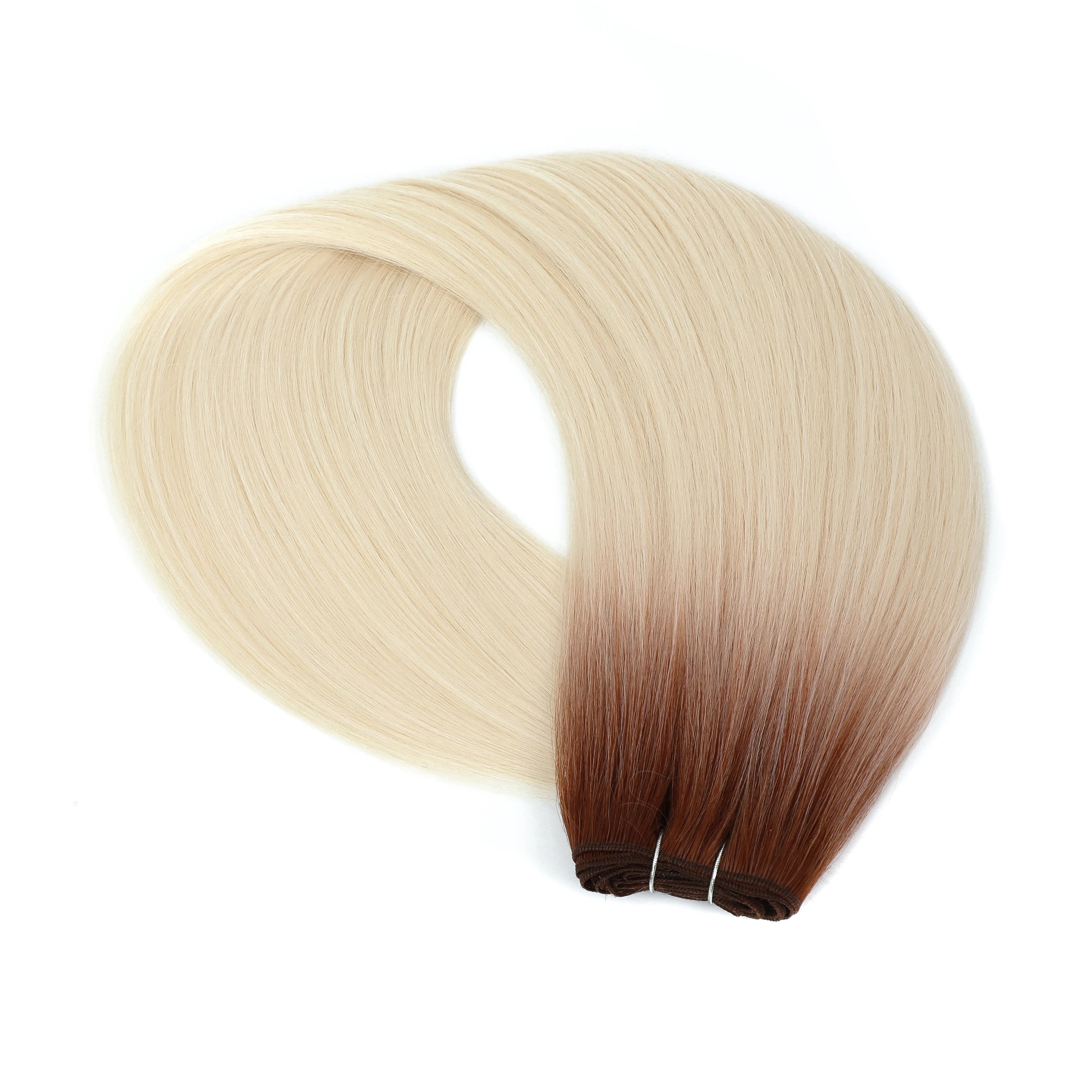 24-32 Inch Bio Protein Straight Hair Bundles Synthetic High Temperature 150g 200g Ombre Brown M888 Orange Soft Hair Weaving