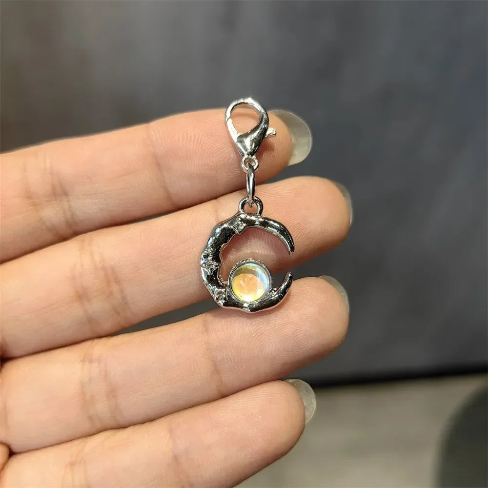 1PCS Fashion Silver Pearl Bow Pendant Gemstone Shoelaces Charms for Sneakers Shoe Decorations Buckle Girl Heart Shoe Charm