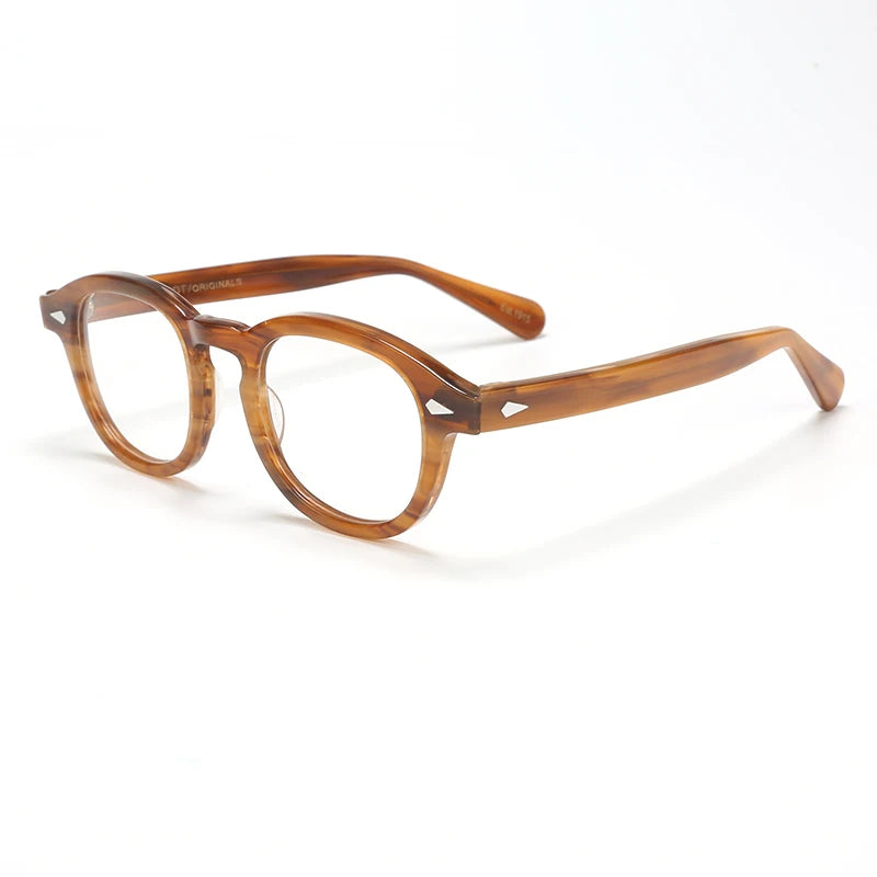 Optical Eyeglasses Frame Men Women Johnny Depp Vintage Glasses Computer Acetate Spectacle Frame For Male Clear Lens