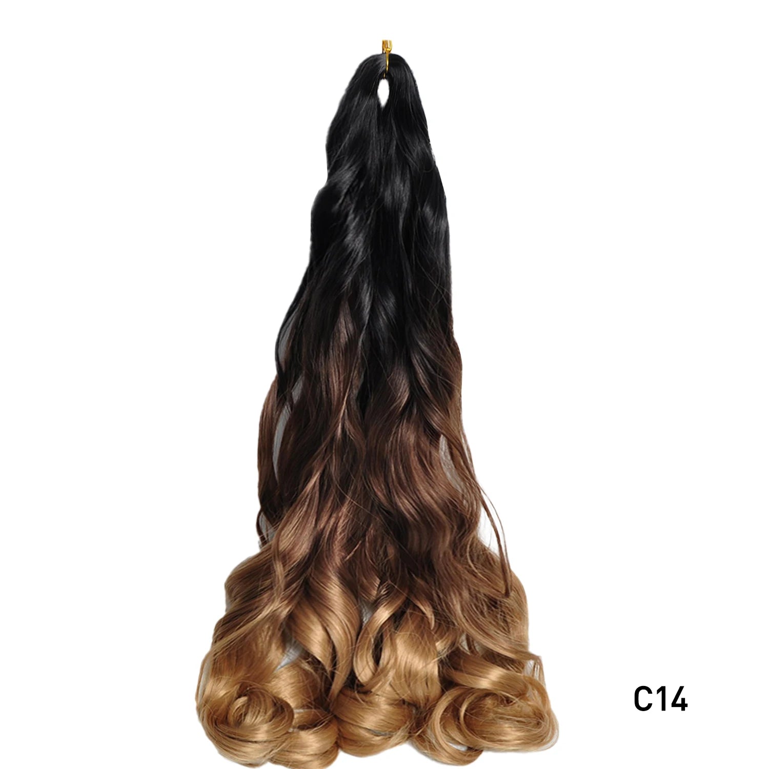 French Curls Braiding Hair Extensions 24Inch Synthetic Curl Hair Loose Wave Spiral Curl Crochet Hair Braids For Black Women